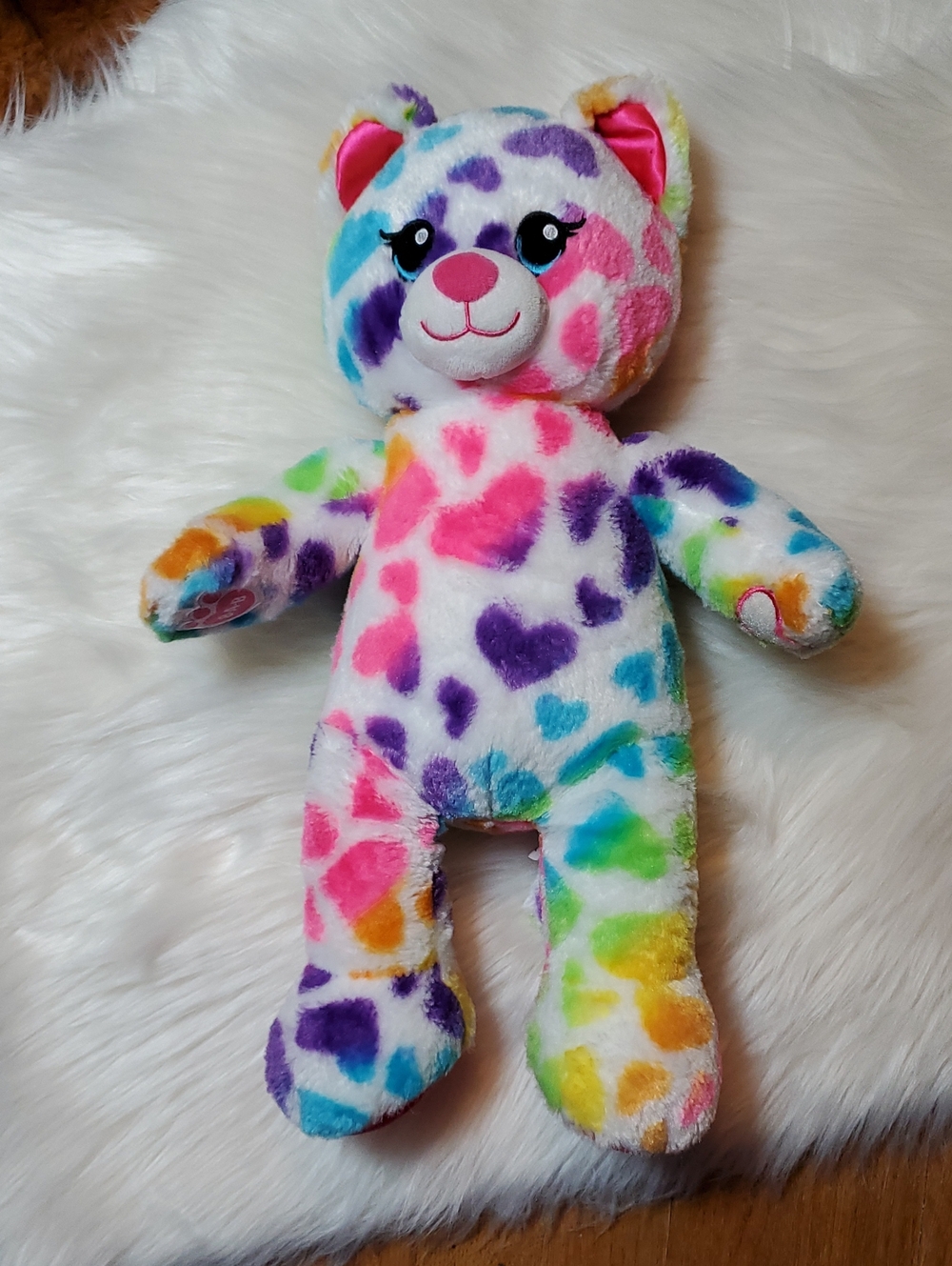 Rainbow Heart Build A Bear Cat